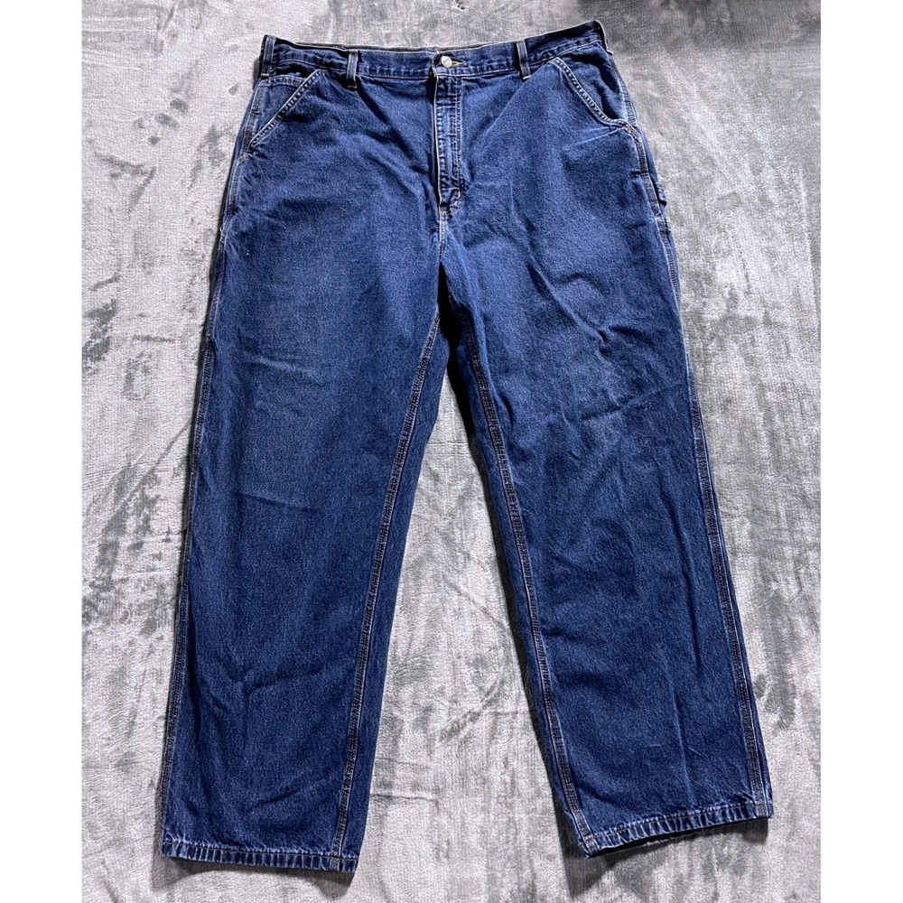 Carhartt B13 HDK Dungaree Jeans Mens 40x30 Blue Denim Workwear